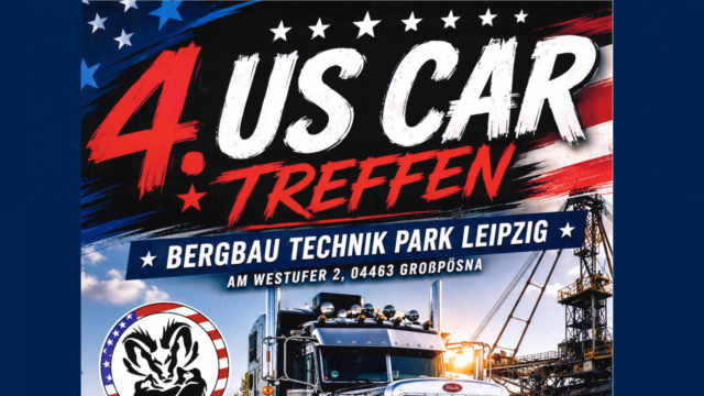 Titelmotiv 4. US-Car Treffen im Bergbau-Technik-Park